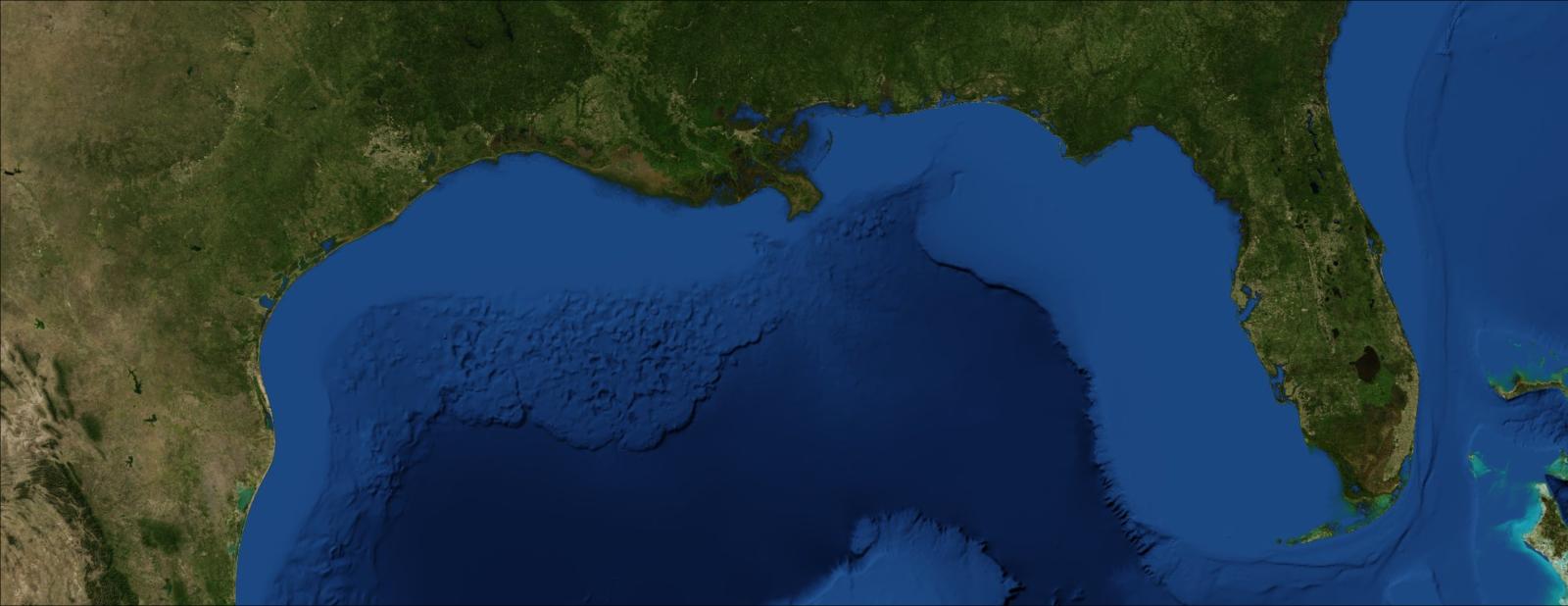 Map of the Gulf coast