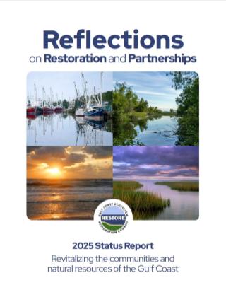 Relflections on Restoration and Partnerships 2025 Status Report cover